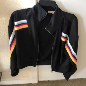 Express crop zip up jacket